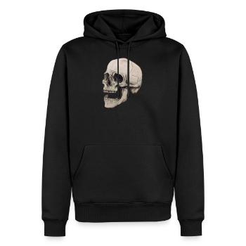 Schädel Squelette - Männer Premium Bio Hoodie - Schwarz - Vorne - Nico (187cm)