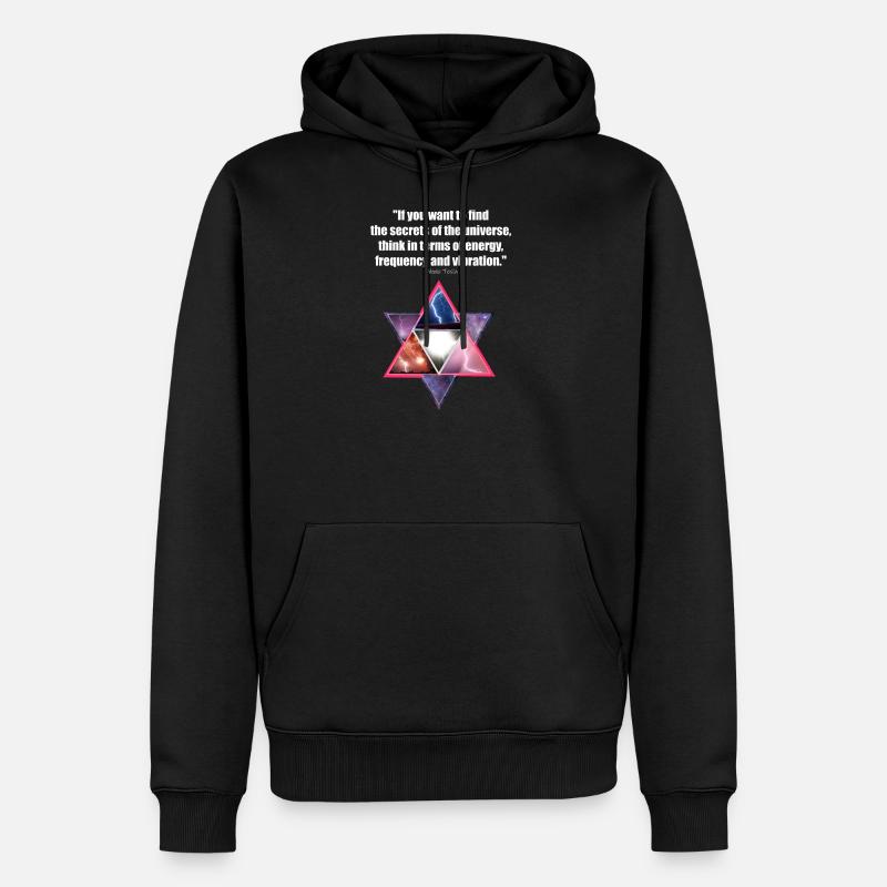 Merkaba - Männer Premium Bio Hoodie - Schwarz