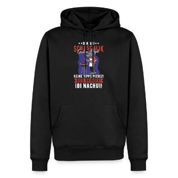 Bin Am Schaschlik Grillen Russe Russland Spruch - Männer Premium Bio Hoodie - Schwarz - Vorne - Nico (187cm)