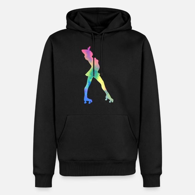 Mädchen Rollerblading Inline Skating Rollerblading - Männer Premium Bio Hoodie - Schwarz