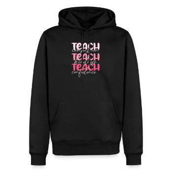 Lehrer-Lehren Mitgefühl, Freundlichkeit und Selbstvertrauen - Männer Premium Bio Hoodie - Schwarz - Vorne - Nico (187cm)