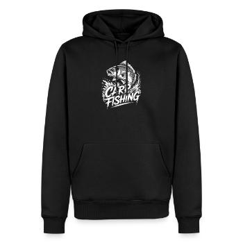 Karpfen Angeln - Männer Premium Bio Hoodie - Schwarz - Vorne - Nico (187cm)