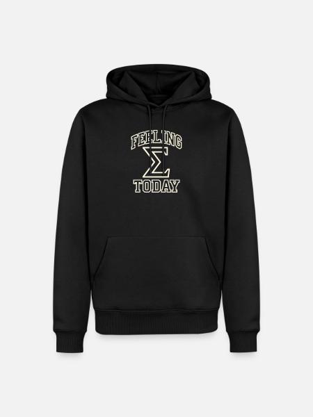 Feeling Sigma - Männer Premium Bio Hoodie - Schwarz