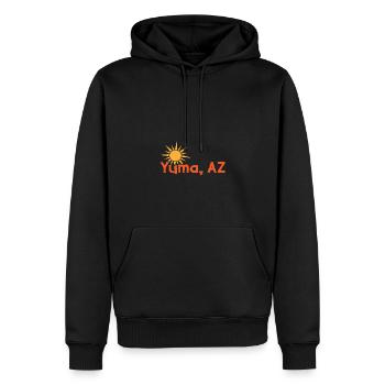 Sonnenuntergang Yuma Arizona Erlebnis - Männer Premium Bio Hoodie - Schwarz - Vorne - Nico (187cm)