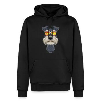 Miniature Schnauzer I Spain Sunglasses I Spanish - Männer Premium Bio Hoodie - Schwarz - Vorne - Nico (187cm)