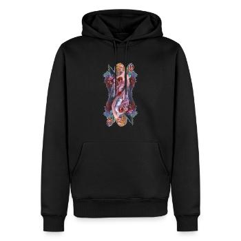 Queen of harts - Männer Premium Bio Hoodie - Schwarz - Vorne - Nico (187cm)