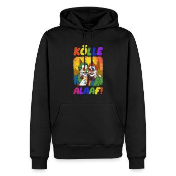 Karneval Kölle Alaaf Eskaliert Singen Tanzen Köln - Männer Premium Bio Hoodie - Schwarz - Vorne - Nico (187cm)