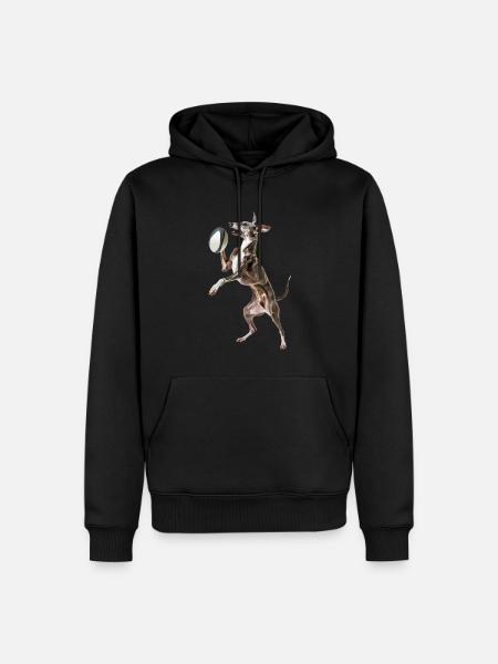Italienischer Windspielhund - Männer Premium Bio Hoodie - Schwarz