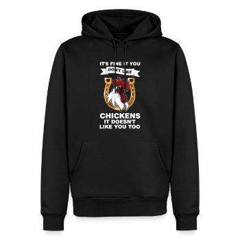 Hühnerhaltung Tierhaltung Geschenk - Männer Premium Bio Hoodie - Schwarz - Vorne - Nico (187cm)