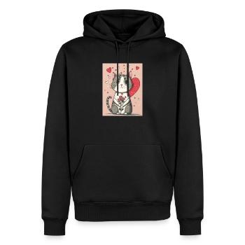Cute Cat 2023 - Männer Premium Bio Hoodie - Schwarz - Vorne - Nico (187cm)
