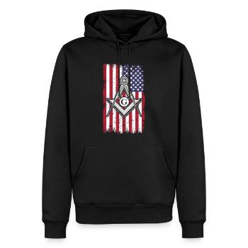 Masonic Freemasonry Fraternal - Männer Premium Bio Hoodie - Schwarz - Vorne - Nico (187cm)