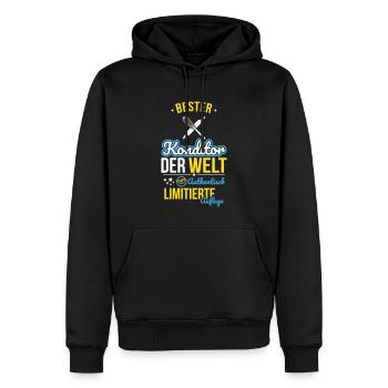 Best Pastry Chef in the World - 100% Authentic - Men’s Premium Organic Hoodie - black - Front - Nico (187cm)