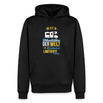 Bester Wohnmobilfahrer der Welt - 100% Authentisch - Männer Premium Bio Hoodie - Schwarz - Vorne - Nico (187cm)