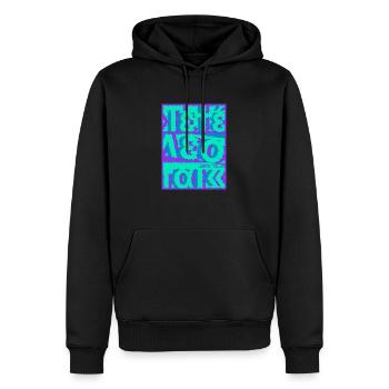 TETÉLESTAI - Männer Premium Bio Hoodie - Schwarz - Vorne - Nico (187cm)