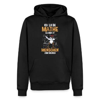 Mathematik Mathe Huhn - Männer Premium Bio Hoodie - Schwarz - Vorne - Nico (187cm)