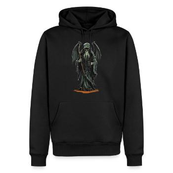 Druides Grim Reaper Tentacule Horreur Halloween - Sweat à capuche Premium bio Homme - noir - Devant - Nico (187cm)