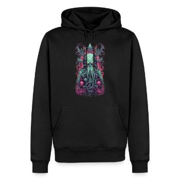 Gothique Démon Underworld Halloween Tentacule Monster - Sweat à capuche Premium bio Homme - noir - Devant - Nico (187cm)