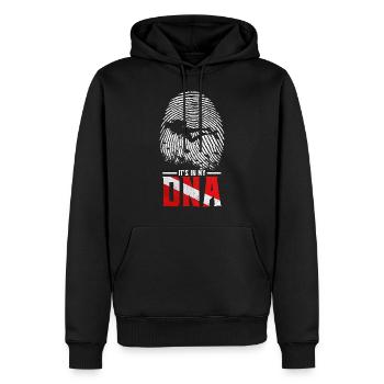 23F 0305 bk - Sweat à capuche Premium bio Homme - noir - Devant - Nico (187cm)