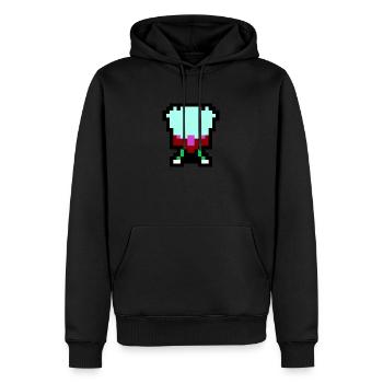 Oktopus - Männer Premium Bio Hoodie - Schwarz - Vorne - Nico (187cm)