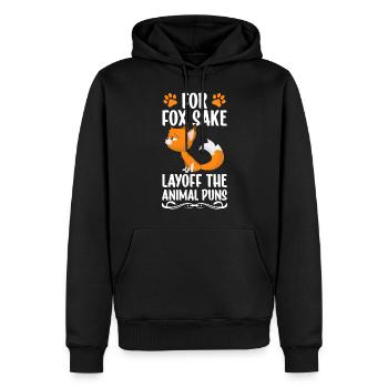 Wildnis Putzig - Männer Premium Bio Hoodie - Schwarz - Vorne - Nico (187cm)