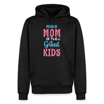 Stolze Mutter von zwei großartigen Kindern Chaos Coordinator Mama - Männer Premium Bio Hoodie - Schwarz - Vorne - Nico (187cm)