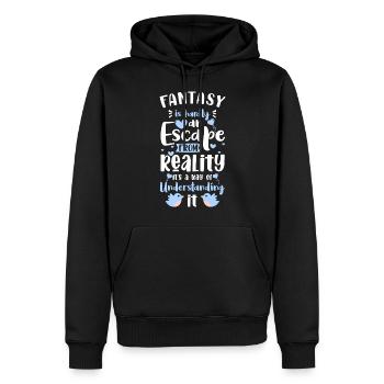 Enfant fille fantastique - Sweat à capuche Premium bio Homme - noir - Devant - Nico (187cm)