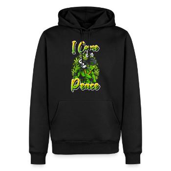 Ufo Weltall Universum - Männer Premium Bio Hoodie - Schwarz - Vorne - Nico (187cm)