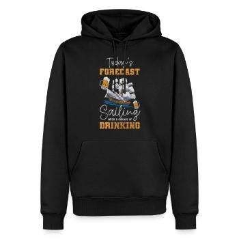 Segelschiff Meer Anker Urlaub - Männer Premium Bio Hoodie - Schwarz - Vorne - Nico (187cm)