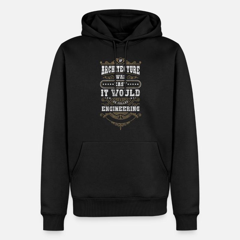 Designer Etudes Métier Architecture - Sweat à capuche Premium bio Homme - noir