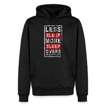 Feier Alkohol Lustig - Männer Premium Bio Hoodie - Schwarz - Vorne - Nico (187cm)