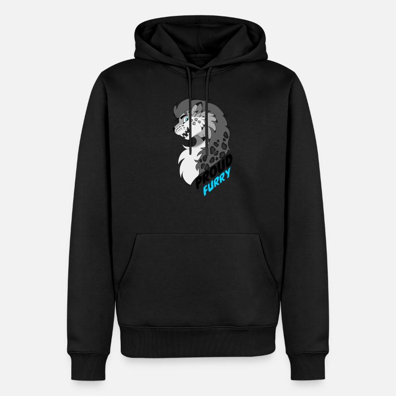 Fier à fourrure - Sweat à capuche Premium bio Homme - noir