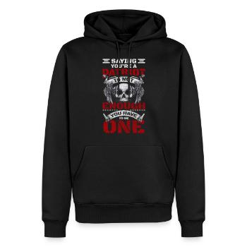 Armée des États-Unis - Sweat à capuche Premium bio Homme - noir - Devant - Nico (187cm)