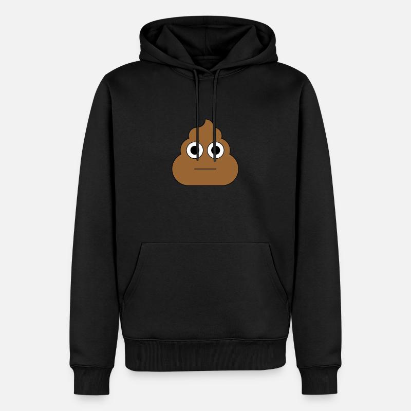Emoji Caca Neutre - Sweat à capuche Premium bio Homme - noir