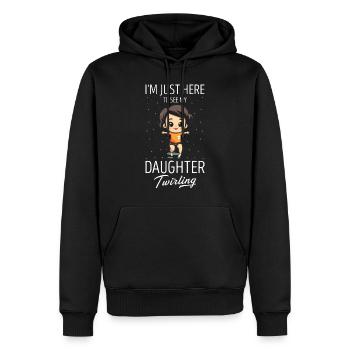 Stocktanz Design für Stabtänzerin - Männer Premium Bio Hoodie - Schwarz - Vorne - Nico (187cm)