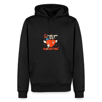 Sorry Boys My Dad Is My Valentine Father - Men’s Premium Organic Hoodie - black - Front - Nico (187cm)