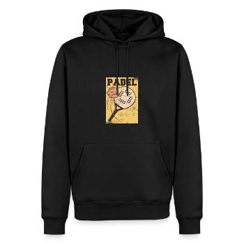 Padel Tennis Paddle Paddle Ball Padel Platform - Men’s Premium Organic Hoodie - black - Front - Nico (187cm)