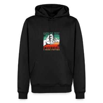Weltbester Furz Ich meine Vater lustiger Vater - Männer Premium Bio Hoodie - Schwarz - Vorne - Nico (187cm)