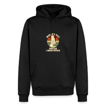 Weltbester Furz Ich meine Vater lustiger Vater - Männer Premium Bio Hoodie - Schwarz - Vorne - Nico (187cm)