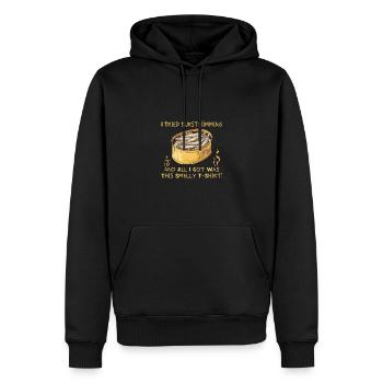 Surströmming - Weil Das Leben Zu Kurz Für Faden - Männer Premium Bio Hoodie - Schwarz - Vorne - Nico (187cm)