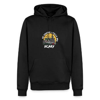Meine Spielfähigkeiten Sind Gruselig Halloween - Männer Premium Bio Hoodie - Schwarz - Vorne - Nico (187cm)