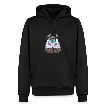 Wildflowers Teacher School Hilfe Für Die - Männer Premium Bio Hoodie - Schwarz - Vorne - Nico (187cm)