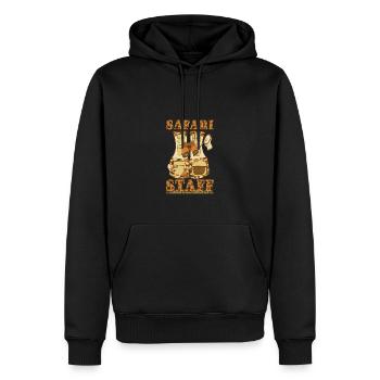 Safari Staff Zoo Keeper Thème - Sweat à capuche Premium bio Homme - noir - Devant - Nico (187cm)