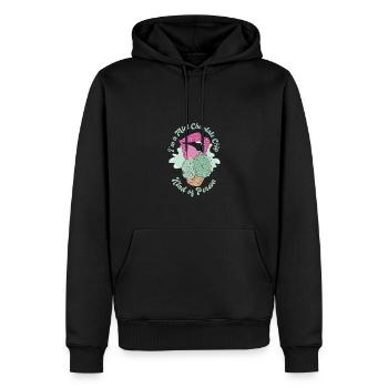 Je suis une personne aux pépites de chocolat à la menthe - Sweat à capuche Premium bio Homme - noir - Devant - Nico (187cm)