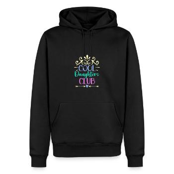 Cool Aunts Club Groovy Retro Tante Muttertag - Männer Premium Bio Hoodie - Schwarz - Vorne - Nico (187cm)