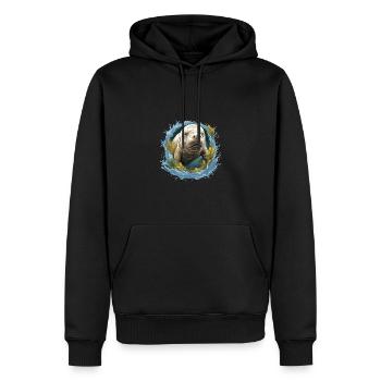 Rettet Die Seekühe Wassertiere Seekühe - Männer Premium Bio Hoodie - Schwarz - Vorne - Nico (187cm)