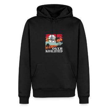 Über Koalified Koala Bear Lover Geburtstag - Männer Premium Bio Hoodie - Schwarz - Vorne - Nico (187cm)