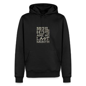 Les vraies hanches sont si le remplacement articulaire du mois dernier - Sweat à capuche Premium bio Homme - noir - Devant - Nico (187cm)