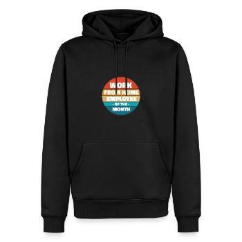 Von Zu Hause Aus Arbeiten - Mitarbeiter Des Monats - Männer Premium Bio Hoodie - Schwarz - Vorne - Nico (187cm)