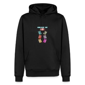 Check Out My Abs - 3D Printer - Men’s Premium Organic Hoodie - black - Front - Nico (187cm)