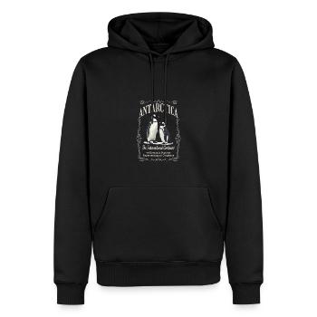 Antarktis - Der Internationale Kontinent - Männer Premium Bio Hoodie - Schwarz - Vorne - Nico (187cm)